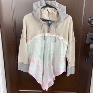 EUC Free People hooded top